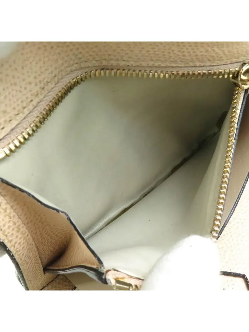 Auth Valextra Trifold Wallet Beige #280363V16B